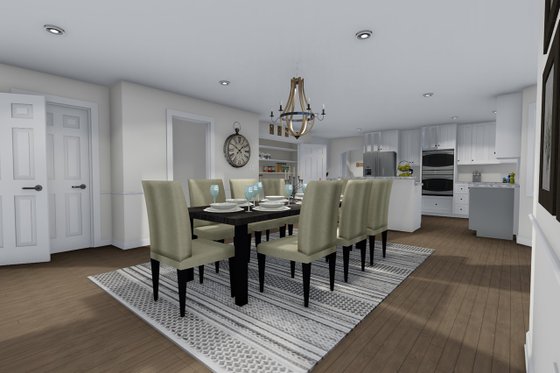 Interior - Dining Room for Farmhouse House Plan #1060-1 - 4 bed, 2.5 bath