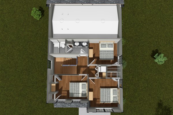 Dream House Plan - Floor Plan - Upper Floor 1 for Cottage House Plan #513-2451 - 4 bed, 2.5 bath