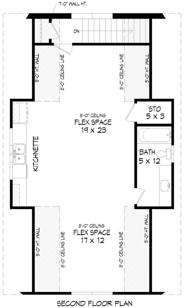 Craftsman Floor Plan - Upper Floor Plan #932-1139