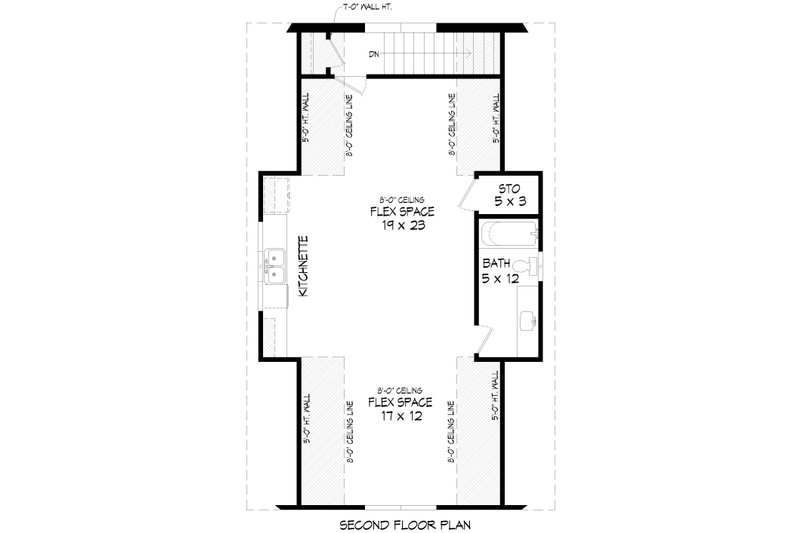 Dream House Plan - Floor Plan - Upper Floor for Craftsman House Plan #932-1139, 1.5 bath