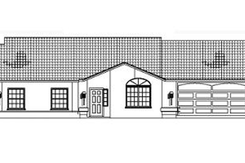 Dream House Plan - Exterior - Other Elevation for Ranch House Plan #1-591 - 5 bed, 3.5 bath