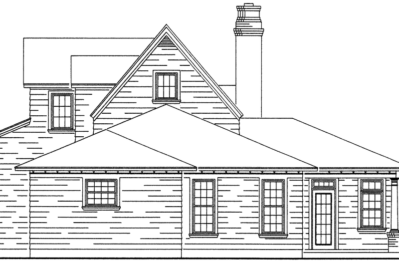 Dream House Plan - Exterior - Rear Elevation for Bungalow House Plan #410-241 - 3 bed, 2.5 bath