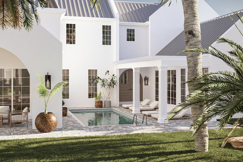 Dream House Plan - Exterior - Other Elevation 4 for Beach House Plan #455-752 - 4 bed, 3.5 bath