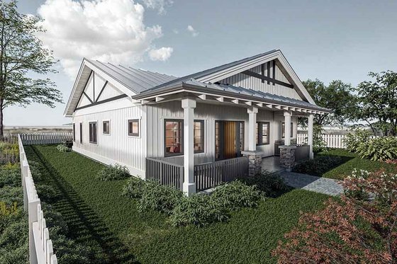 Exterior - Other Elevation for Cottage House Plan #1101-44 - 2 bed, 1.5 bath