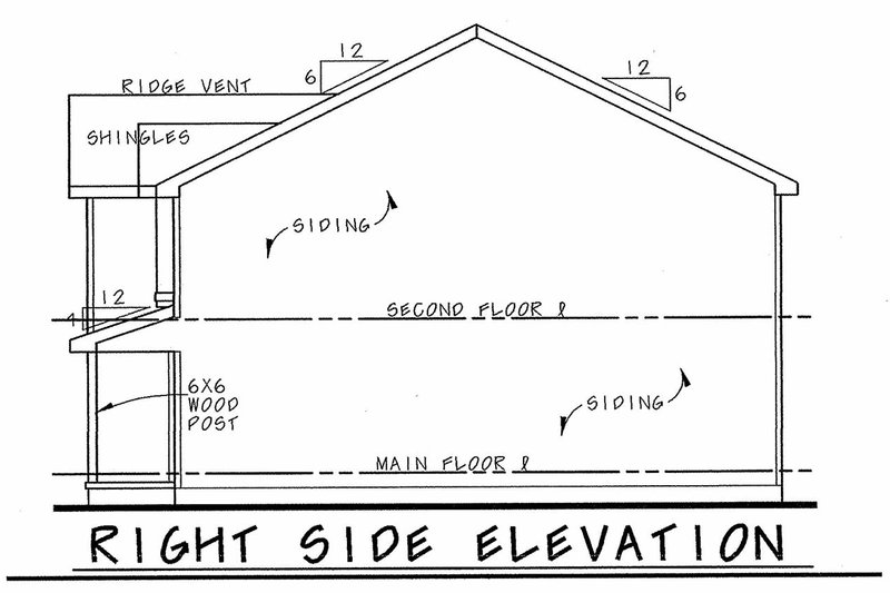 Home Plan - Exterior - Other Elevation 1 for Traditional House Plan #20-2456 - 3 bed, 2.5 bath