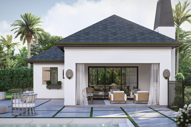 Home Plan - Exterior - Other Elevation 1 for Modern House Plan #455-477, 1 bath