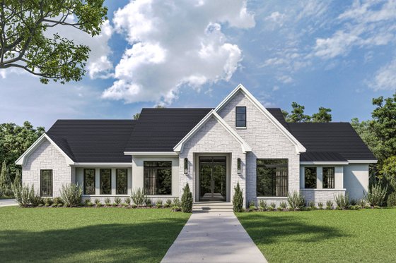 Exterior - Front Elevation 3 for Traditional House Plan #430-311 - 3 bed, 2.5 bath