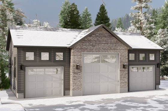 Exterior - Front Elevation 4 for Traditional House Plan #1060-129, 0 bath