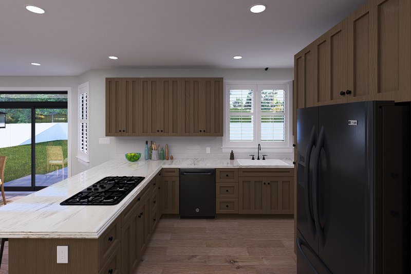 Architectural House Design - Interior - Kitchen 1 for Traditional House Plan #1060-346 - 3 bed, 2.5 bath