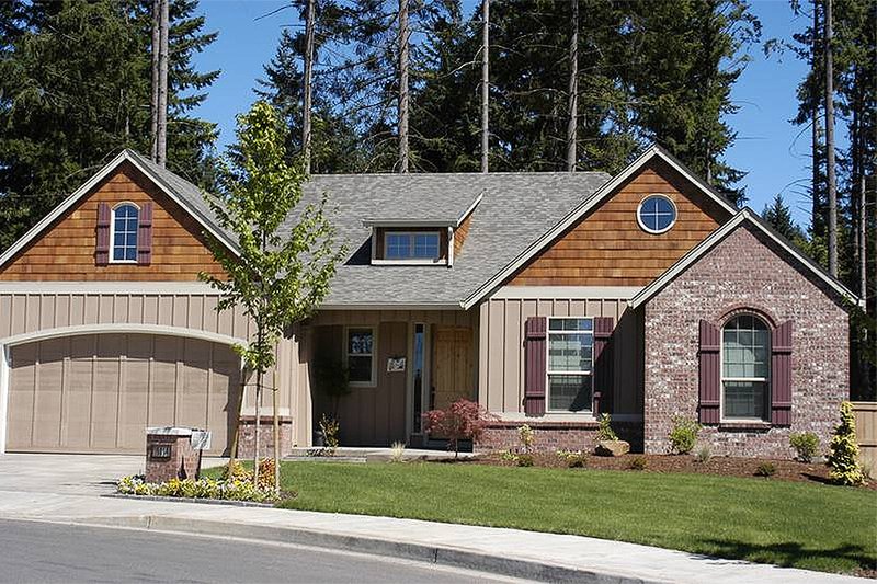Architectural House Design - Exterior - Front Elevation 3 for Craftsman House Plan #48-103 - 2 bed, 2 bath