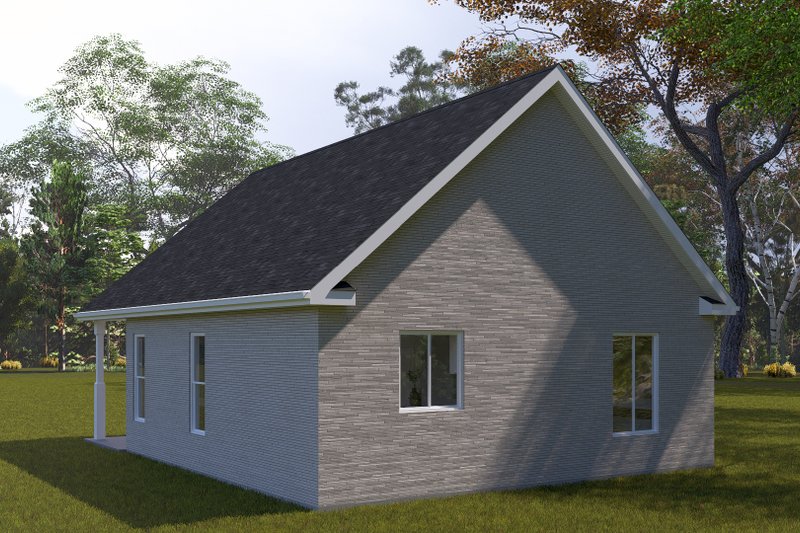 Architectural House Design - Exterior - Rear Elevation for Craftsman House Plan #1060-294 - 1 bed, 1 bath