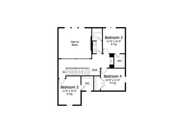 Craftsman Style House Plan - 4 Beds 2.5 Baths 2857 Sq/Ft Plan #51-386