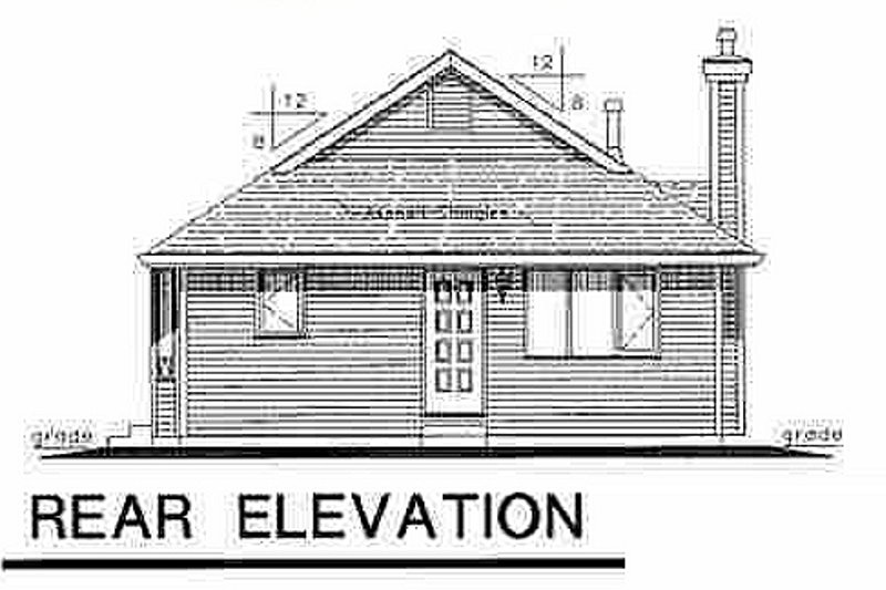 Cottage Style House Plan - 3 Beds 2 Baths 1112 Sq/Ft Plan #18-1038 ...