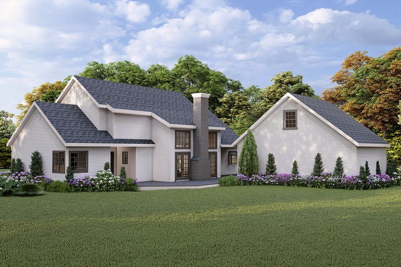 Home Plan - Exterior - Rear Elevation for Farmhouse House Plan #124-269 - 3 bed, 3.5 bath