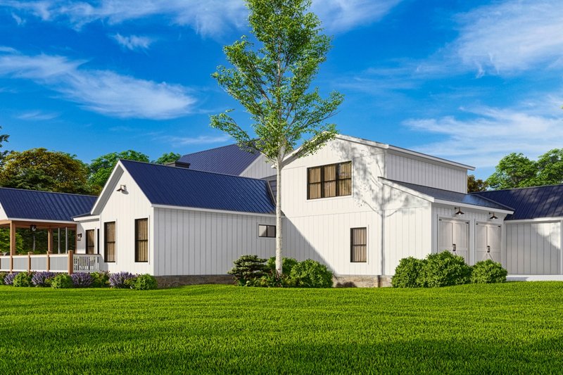 Architectural House Design - Exterior - Rear Elevation 2 for Farmhouse House Plan #54-588 - 3 bed, 2.5 bath