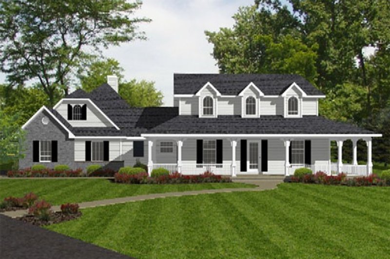 Dream House Plan - European Exterior - Front Elevation Plan #14-255