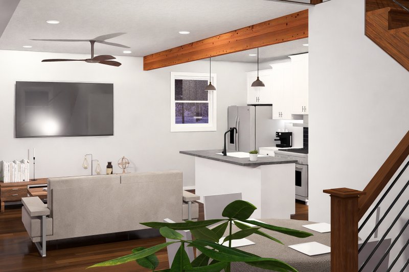 Home Plan - Interior - Dining Room for Modern House Plan #513-2249 - 3 bed, 2 bath