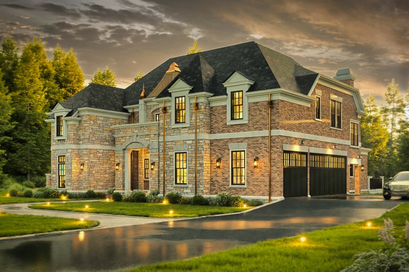 Architectural House Design - Exterior - Front Elevation 4 for European House Plan #119-419 - 4 bed, 4.5 bath