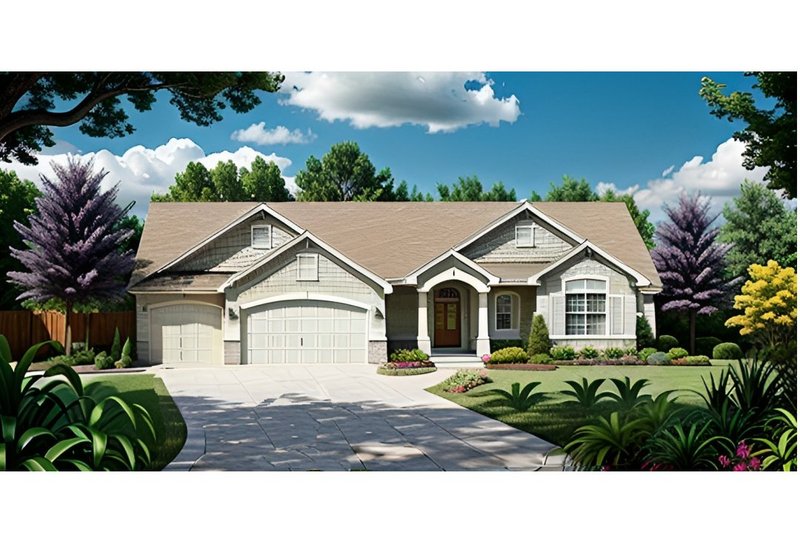 Home Plan - Traditional Exterior - Front Elevation Plan #58-189