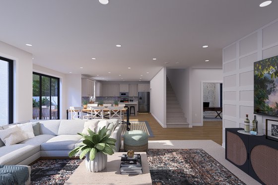 Interior - Family Room for Traditional House Plan #1060-268 - 3 bed, 2.5 bath