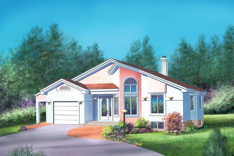 Dream House Plan - Exterior - Front Elevation Plan #25-1097