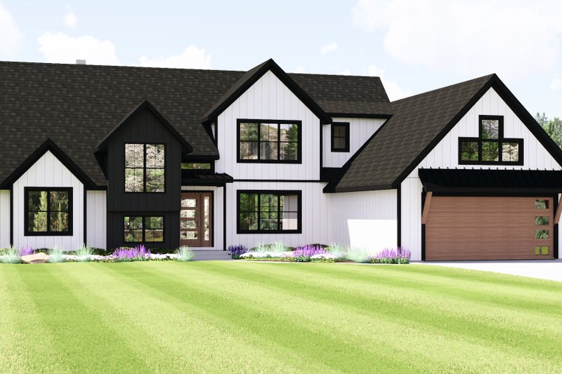 Dream House Plan - Exterior - Front Elevation 3 for Modern House Plan #1064-454 - 3 bed, 2.5 bath