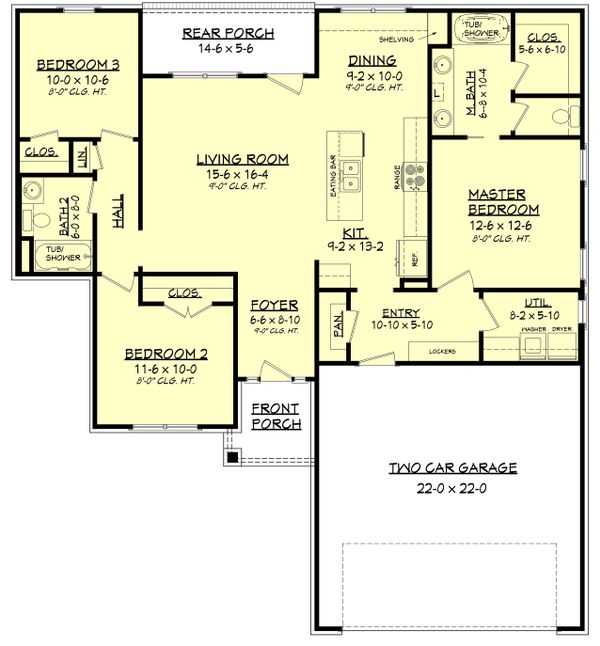 Traditional Floor Plan - Main Floor Plan #430-134