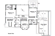 European Style House Plan - 4 Beds 3.5 Baths 3593 Sq/Ft Plan #312-829 