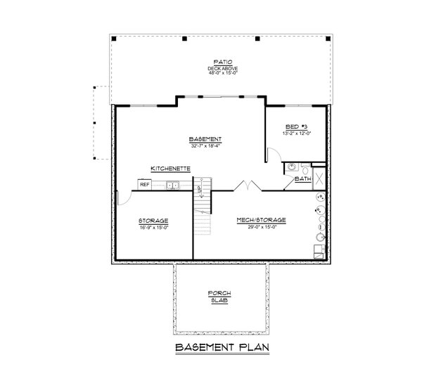 House Plan Design - Modern Floor Plan - Lower Floor Plan #1064-280