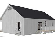 Farmhouse Style House Plan - 3 Beds 2 Baths 1425 Sq/Ft Plan #44-263 