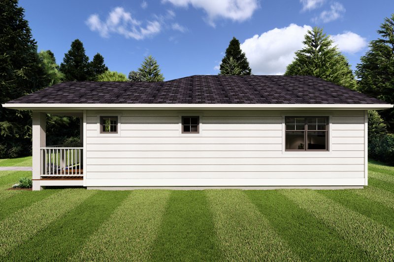 House Plan Design - Exterior - Other Elevation 2 for Cottage House Plan #126-261 - 1 bed, 1 bath