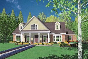 Dream House Plan - Traditional Exterior - Front Elevation Plan #36-218