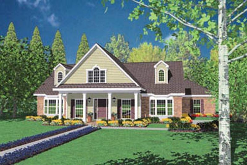 Dream House Plan - Traditional Exterior - Front Elevation Plan #36-218