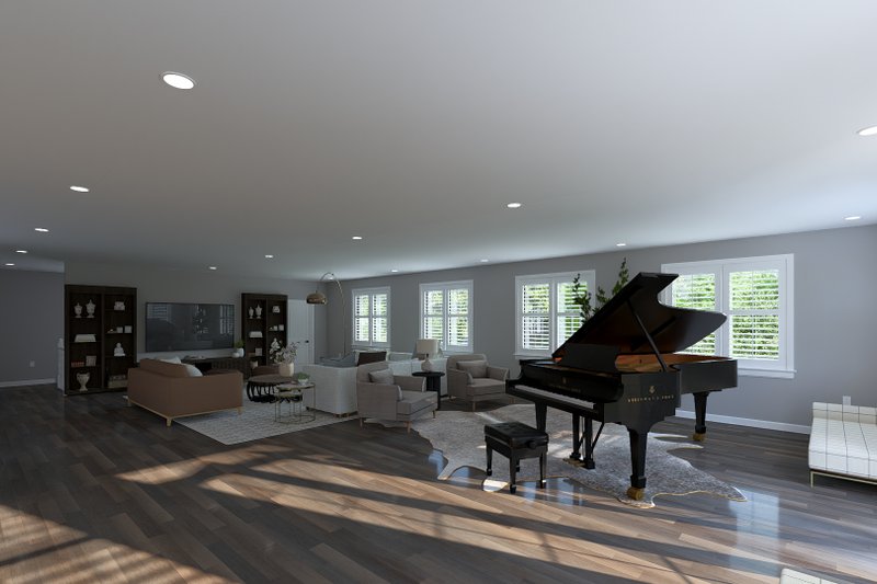 House Design - Interior - Family Room 1 for Barndominium House Plan #1060-424 - 3 bed, 2.5 bath