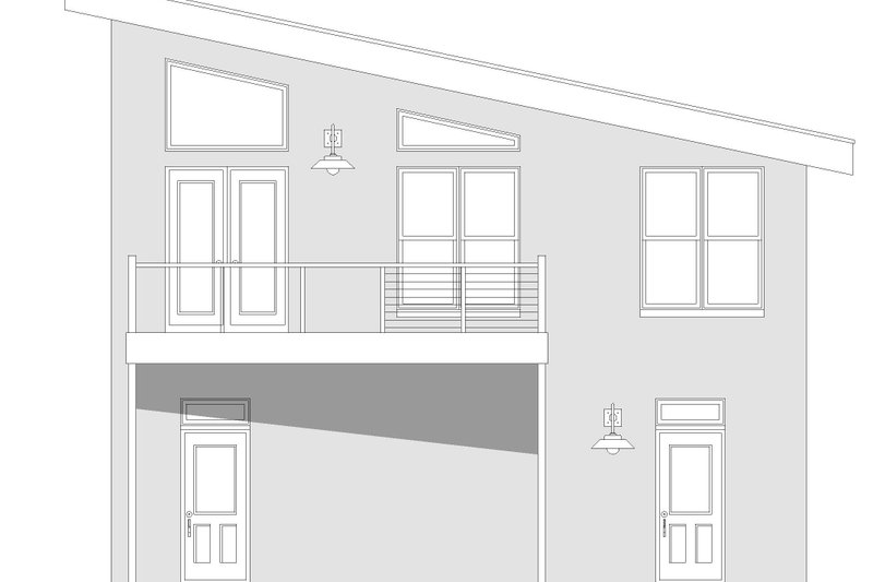 Dream House Plan - Exterior - Other Elevation 1 for Contemporary House Plan #932-597 - 1 bed, 1 bath
