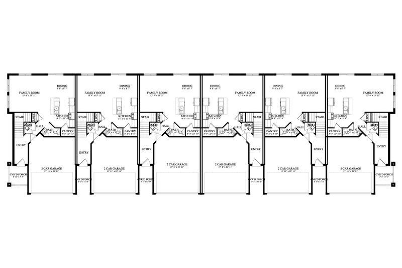 House Design - Floor Plan - Main Floor for Craftsman House Plan #1060-315 - 3 bed, 2.5 bath