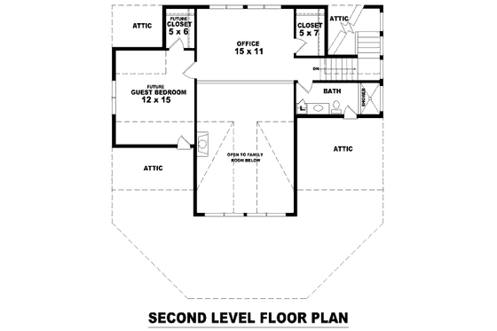 Floor Plan - Upper Floor for Contemporary House Plan #81-695 - 3 bed, 3 bath