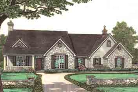 Exterior - Front Elevation for Traditional House Plan #310-241 - 3 bed, 2.5 bath