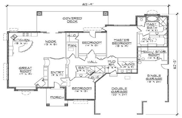 Dream House Plan - Traditional Floor Plan - Main Floor Plan #5-362