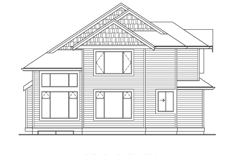 Dream House Plan - Exterior - Rear Elevation for Craftsman House Plan #1100-159 - 3 bed, 2.5 bath