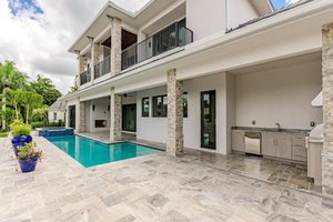 Exterior - Rear Elevation 2 for Contemporary House Plan #548-57 - 5 bed, 5 bath