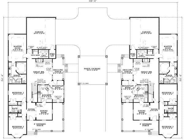 Traditional Floor Plan - Main Floor Plan #17-2262