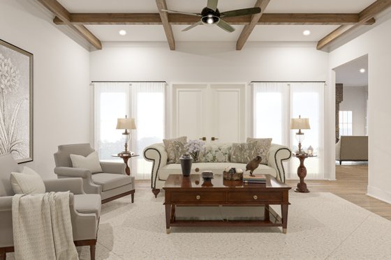 Interior - Family Room 1 for Farmhouse House Plan #54-103 - 5 bed, 5.5 bath