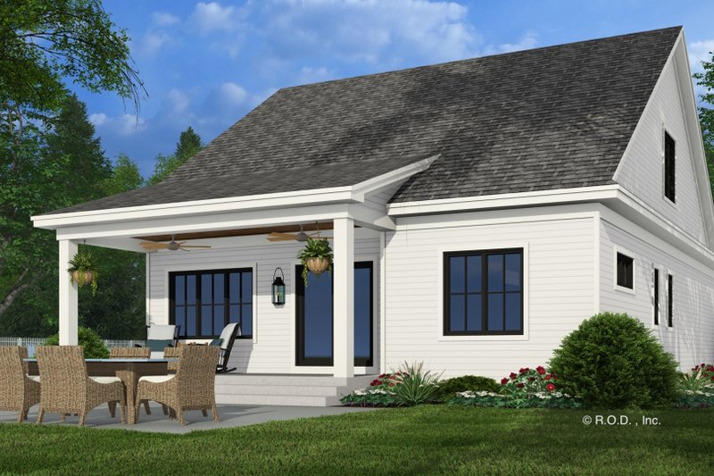 House Plan Design - Exterior - Rear Elevation 2 for Farmhouse House Plan #51-1284 - 3 bed, 3.5 bath
