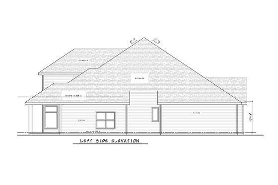 Exterior - Other Elevation for Traditional House Plan #20-2559 - 4 bed, 4.5 bath