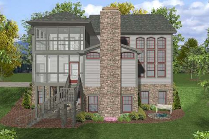 Home Plan - Exterior - Other Elevation 1 for Craftsman House Plan #56-563 - 4 bed, 4 bath