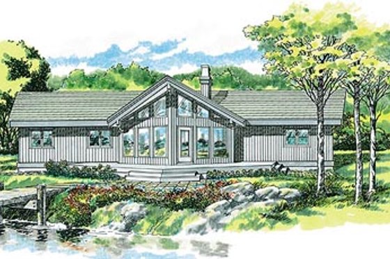 Exterior - Front Elevation House Plan #47-380 - 3 bed, 2 bath