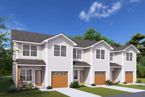 Cottage Exterior - Front Elevation Plan #513-2252