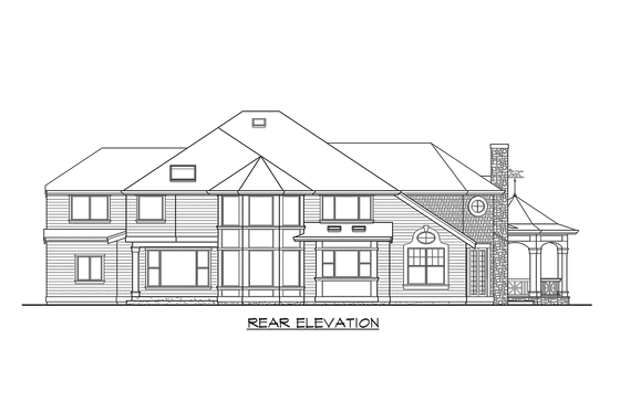 Exterior - Other Elevation 3 for Craftsman House Plan #132-159 - 4 bed, 3.5 bath