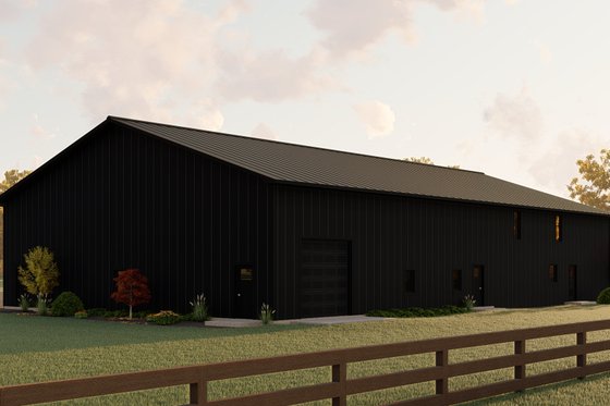 Exterior - Rear Elevation for Barndominium House Plan #1064-154 - 4 bed, 3.5 bath